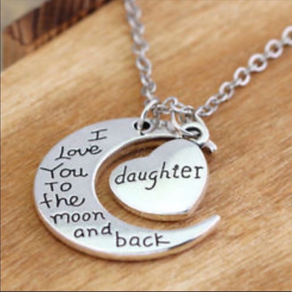 Love to the moon Daughter Necklace
